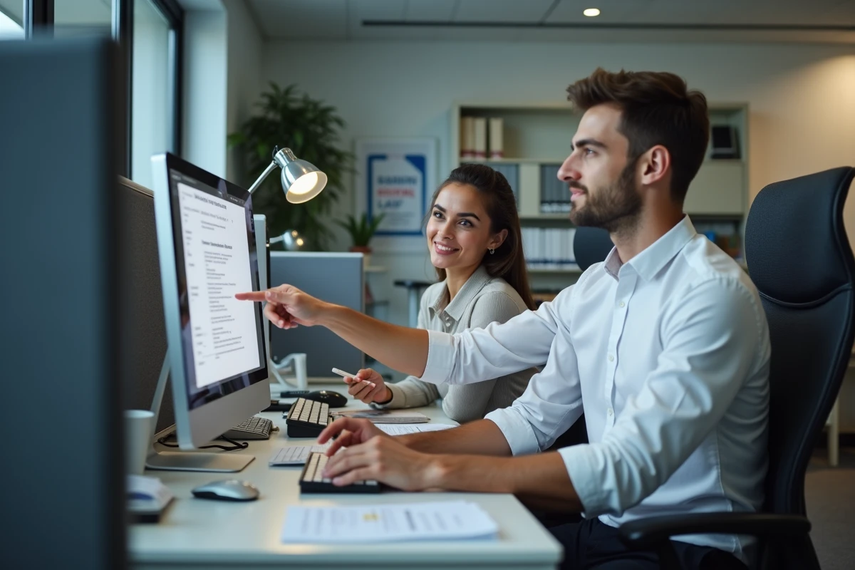 Technicien informatique expliquant les bonnes pratiques de sécurité du réseau Nomade à un agent municipal parisien
